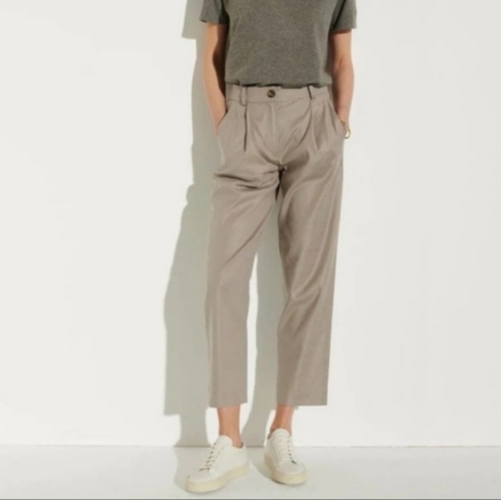 The Reset Slouchy Crop Trouser Medium Vintage Tan
